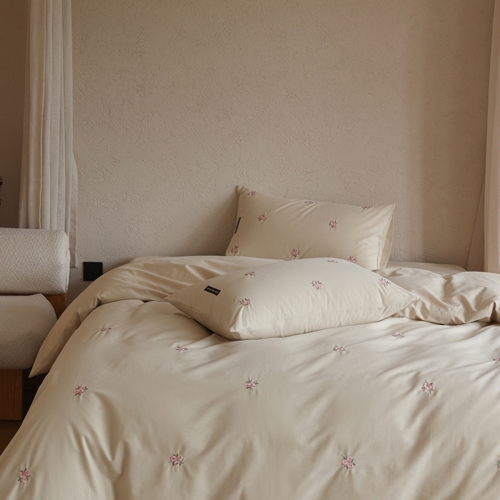 91家纺网 家纺一手货源 找家纺 （总）初拾 2025新款100s全棉纯棉磨毛四件套—玫瑰少女