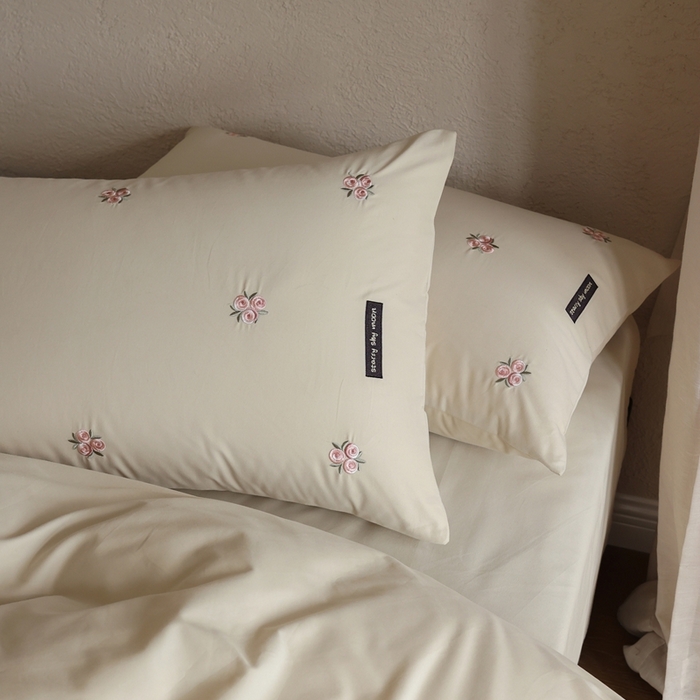 91家纺网 家纺一手货源 找家纺 （总）初拾 2025新款100s全棉纯棉磨毛四件套—玫瑰少女