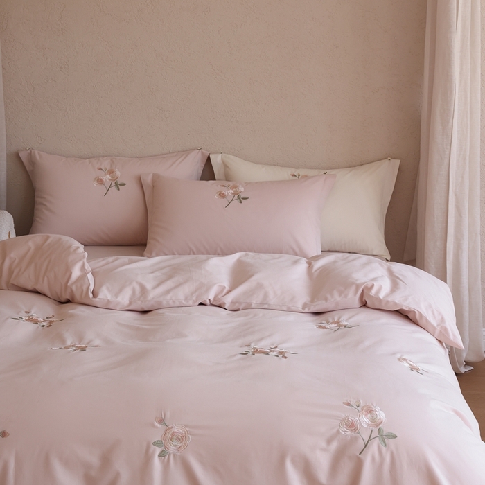 （总）初拾 2025新款100s全棉纯棉磨毛四件套—百利甜