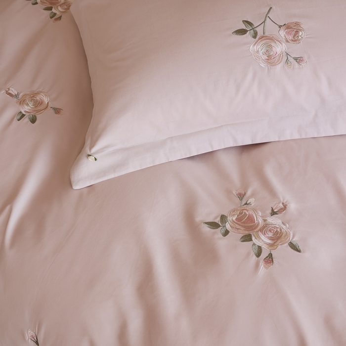 91家纺网 家纺一手货源 找家纺 初拾 2025新款100s全棉纯棉磨毛四件套—百利甜 百利甜-樱花粉