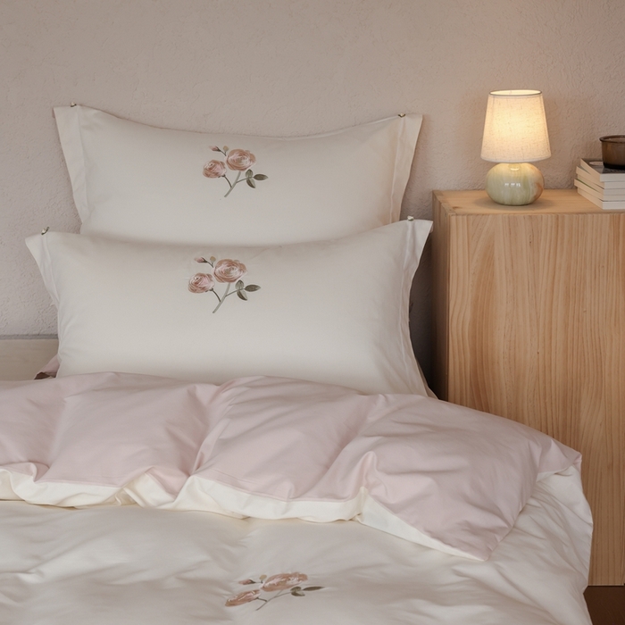 91家纺网 家纺一手货源 找家纺 初拾 2025新款100s全棉纯棉磨毛四件套—百利甜 百利甜-云朵白