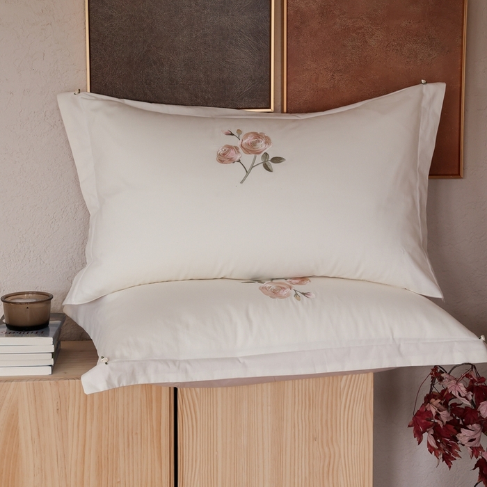 91家纺网 家纺一手货源 找家纺 初拾 2025新款100s全棉纯棉磨毛四件套—百利甜 百利甜-云朵白