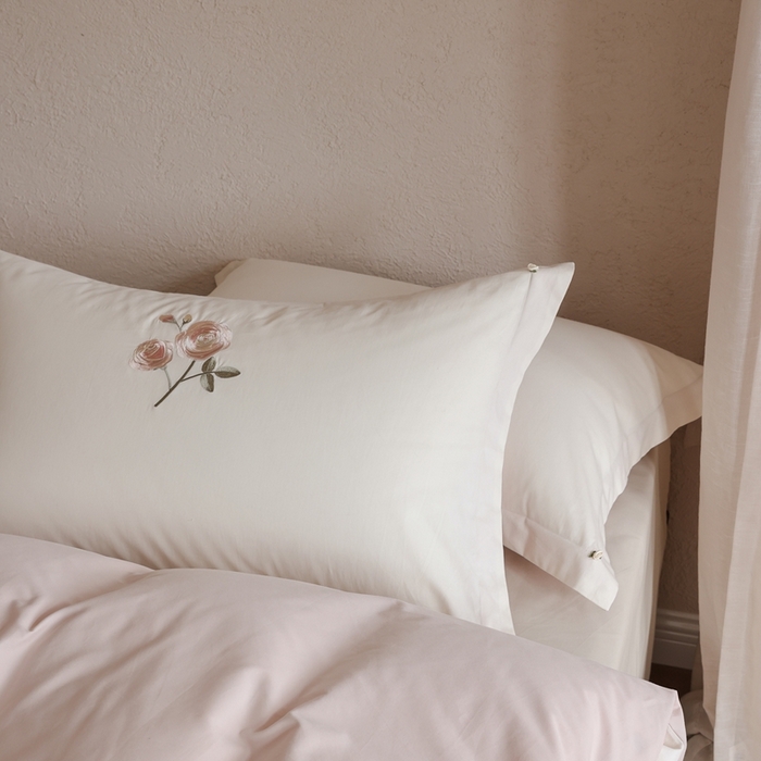 91家纺网 家纺一手货源 找家纺 初拾 2025新款100s全棉纯棉磨毛四件套—百利甜 百利甜-云朵白