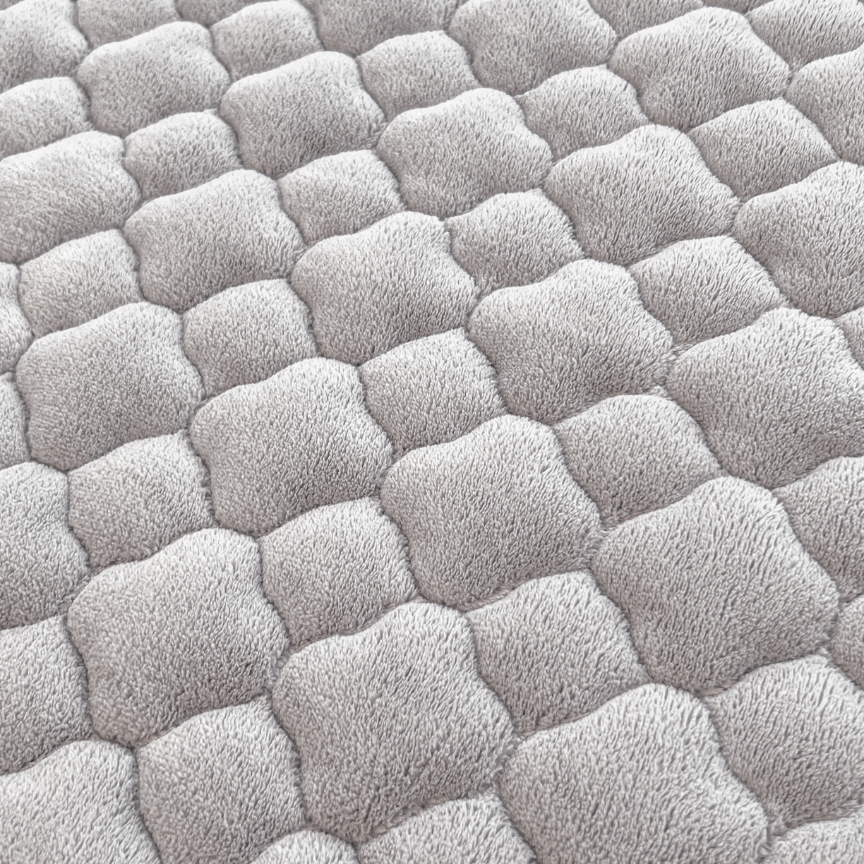 91家纺网 家纺一手货源 找家纺 喜居-2025新款纯色牛奶绒床褥垫床垫 轻奢灰