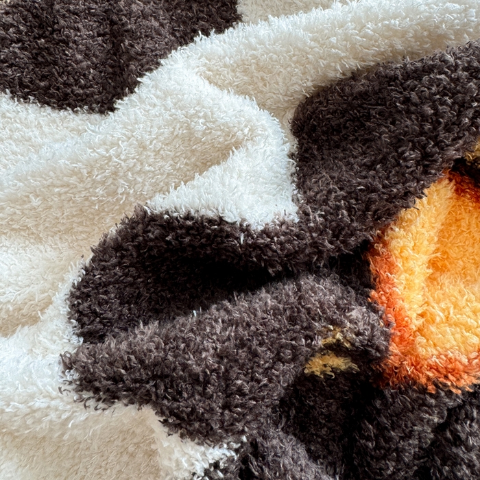 91家纺网 家纺一手货源 找家纺 （总）佰亿莱 2025新款卡通萌趣半边绒毛毯