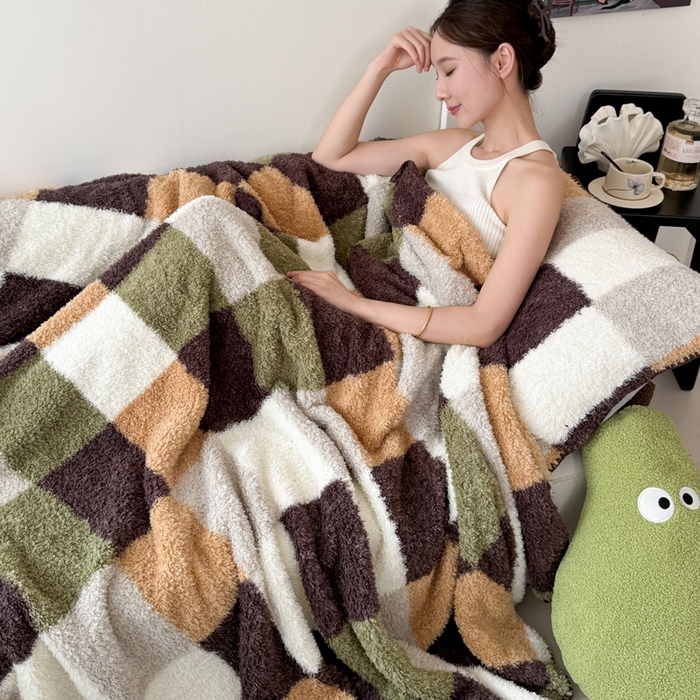 91家纺网 家纺一手货源 找家纺 （总）佰亿莱 2025新款卡通萌趣半边绒毛毯