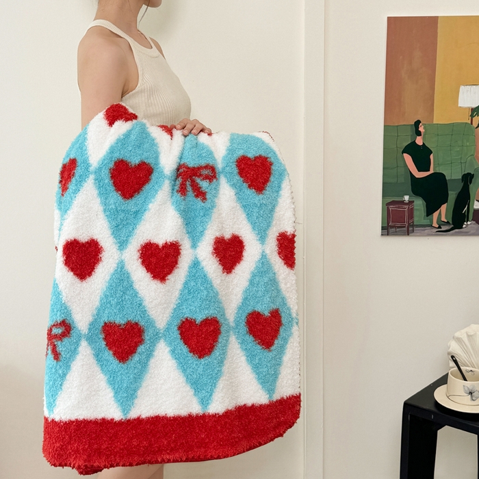 91家纺网 家纺一手货源 找家纺 佰亿莱 2026新款卡通萌趣半边绒毛毯 甜心魔法