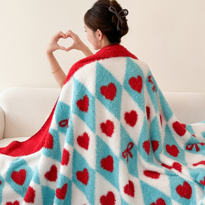 91家纺网 家纺一手货源 找家纺 佰亿莱 2026新款卡通萌趣半边绒毛毯 甜心魔法