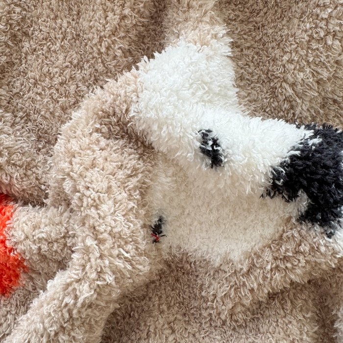 91家纺网 家纺一手货源 找家纺 佰亿莱 2026新款卡通萌趣半边绒毛毯 卡瑞克