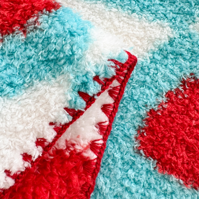 91家纺网 家纺一手货源 找家纺 佰亿莱 2026新款卡通萌趣半边绒毛毯 甜心魔法