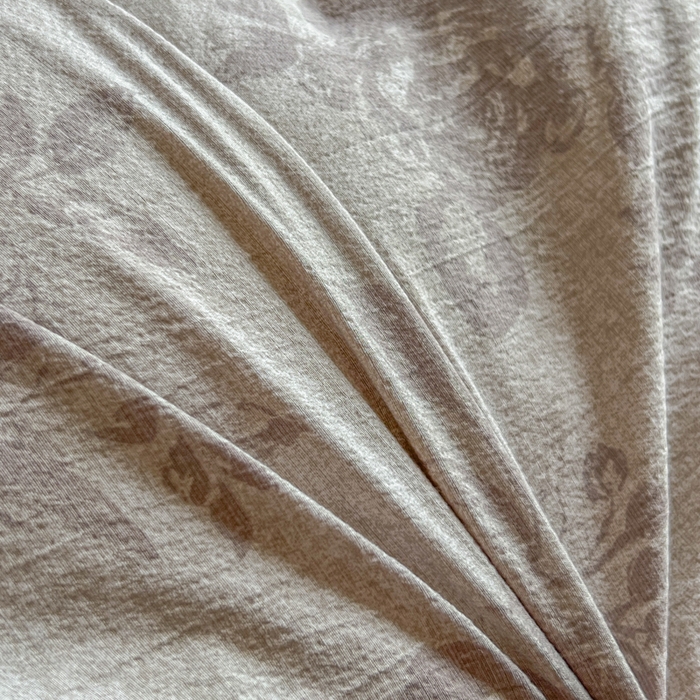 91家纺网 家纺一手货源 找家纺 艺玲家纺 2025新款加厚高克重原麻复古风亚麻印花四件套 木槿花