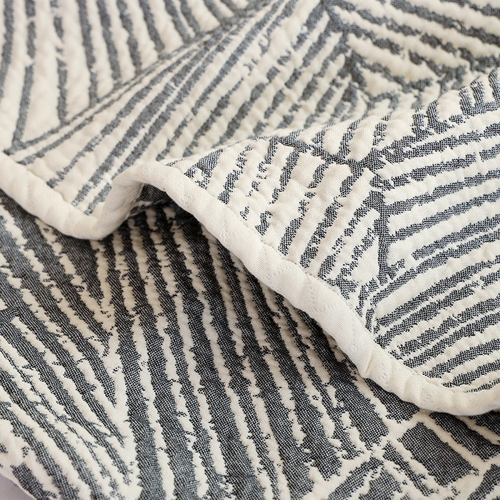 91家纺网 家纺一手货源 找家纺 朴尔家纺-毛巾被 2024新品全棉水洗预缩加厚六层纱布毛巾被 炫动时光