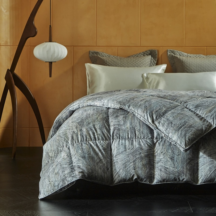 91家纺网 家纺一手货源 找家纺 （总）暖羽屋羽绒馆 2025新款国标95白鸭绒被芯 拉斐尔羽绒被子 双人婚庆加厚冬被 春秋被2米