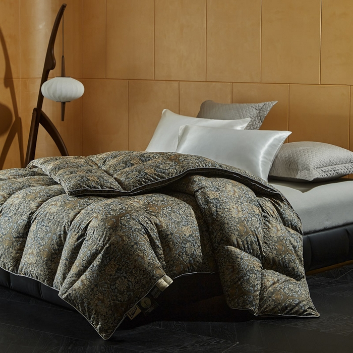 91家纺网 家纺一手货源 找家纺 暖羽屋羽绒馆 2025新款绒子含量95白鹅绒被子 羽绒被芯 婚庆鹅绒被加厚冬被 双人春秋被 H 风情