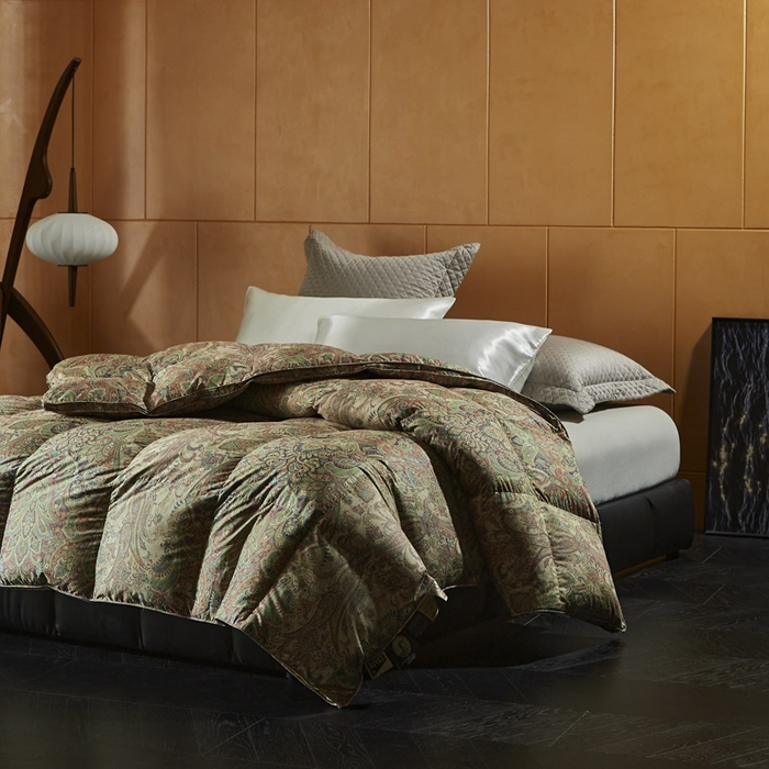 91家纺网 家纺一手货源 找家纺 暖羽屋羽绒馆 2025新款绒子含量95白鹅绒被子 羽绒被芯 婚庆鹅绒被加厚冬被 双人春秋被 H 佩丽丝