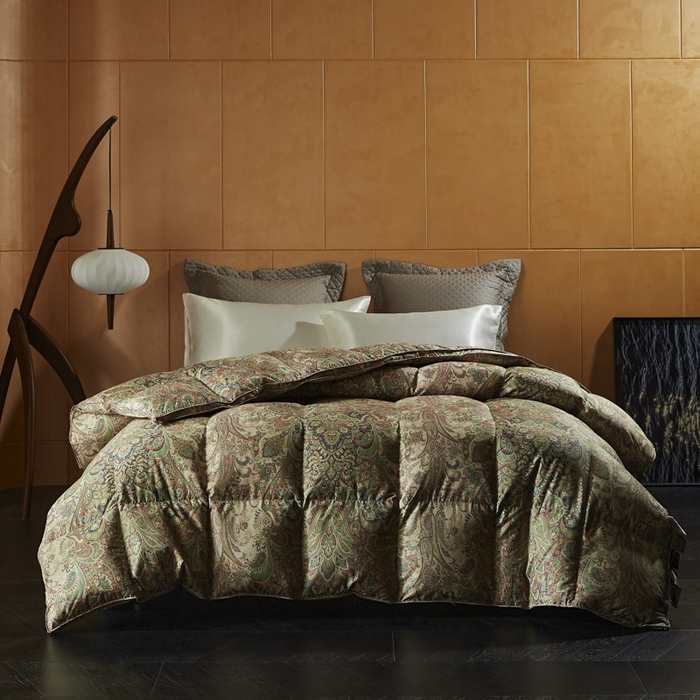 91家纺网 家纺一手货源 找家纺 暖羽屋羽绒馆 2025新款绒子含量95白鹅绒被子 羽绒被芯 婚庆鹅绒被加厚冬被 双人春秋被 H 佩丽丝