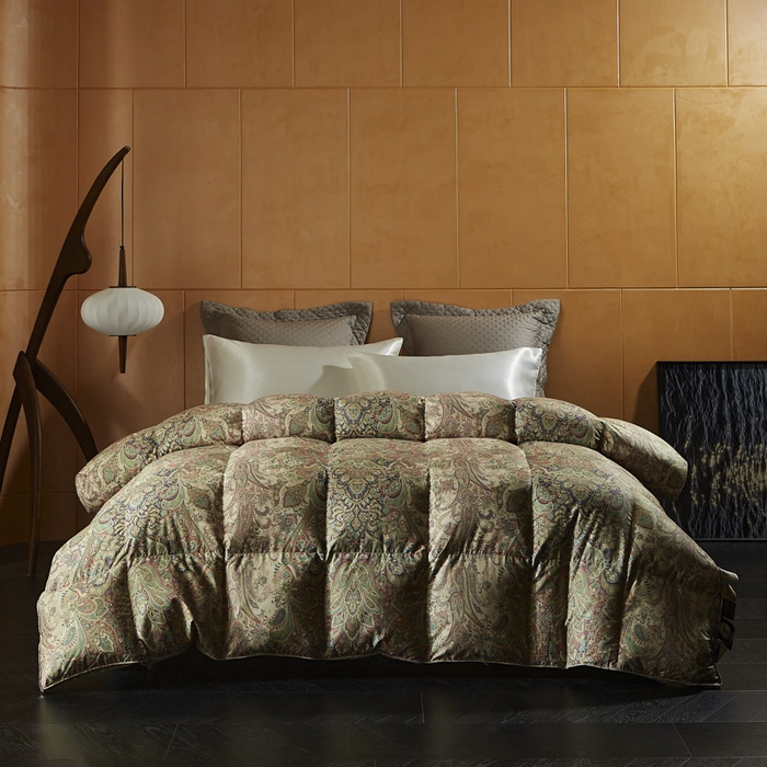 91家纺网 家纺一手货源 找家纺 暖羽屋羽绒馆 2025新款绒子含量95白鹅绒被子 羽绒被芯 婚庆鹅绒被加厚冬被 双人春秋被 H 佩丽丝