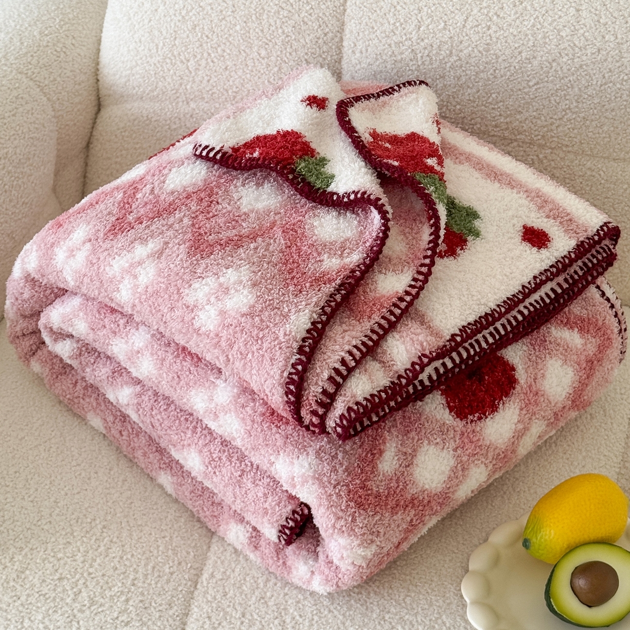 91家纺网 家纺一手货源 找家纺 （总）舒隅家纺 2025新款A类卡通休闲半边绒三角针毛毯