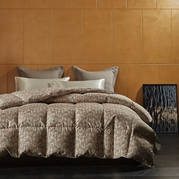 91家纺网 家纺一手货源 找家纺 （总）暖羽屋羽绒馆 2025新款鹅绒丝被芯 约瑟夫羽绒被子1.8米床 双人冬被 加厚春秋被