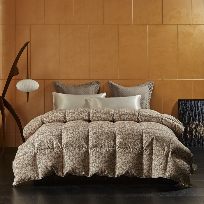 （总）暖羽屋羽绒馆 2025新款鹅绒丝被芯 约瑟夫羽绒被子1.8米床 双人冬被 加厚春秋被