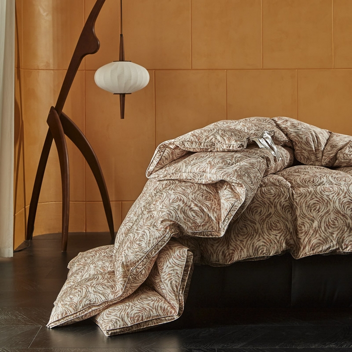 91家纺网 家纺一手货源 找家纺 （总）暖羽屋羽绒馆 2025新款鹅绒丝被芯 约瑟夫羽绒被子1.8米床 双人冬被 加厚春秋被