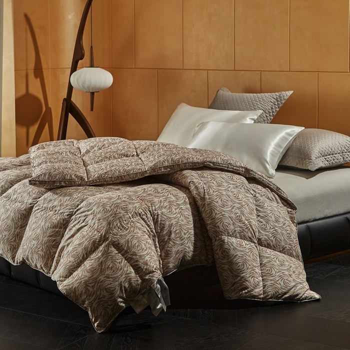 91家纺网 家纺一手货源 找家纺 （总）暖羽屋羽绒馆 2025新款鹅绒丝被芯 约瑟夫羽绒被子1.8米床 双人冬被 加厚春秋被