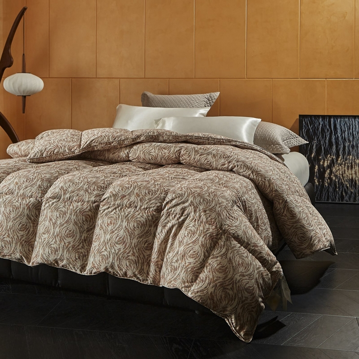 91家纺网 家纺一手货源 找家纺 （总）暖羽屋羽绒馆 2025新款鹅绒丝被芯 约瑟夫羽绒被子1.8米床 双人冬被 加厚春秋被