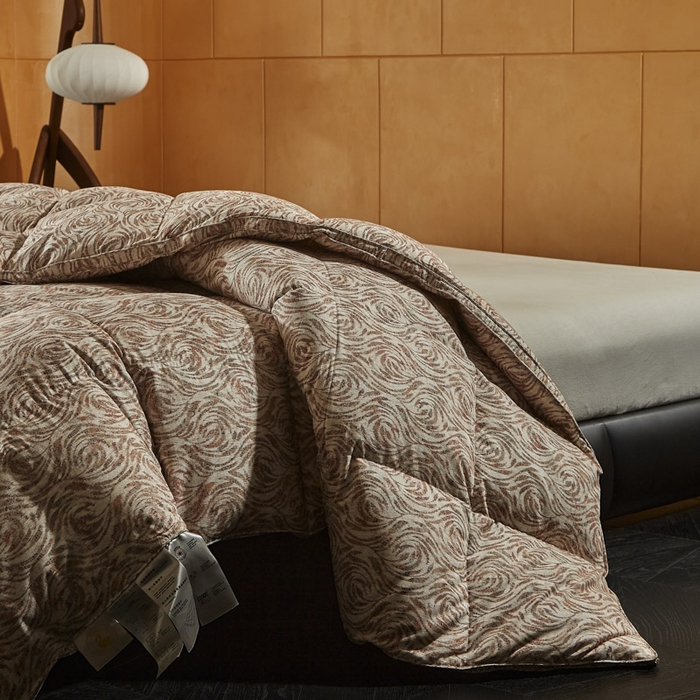 91家纺网 家纺一手货源 找家纺 （总）暖羽屋羽绒馆 2025新款鹅绒丝被芯 约瑟夫羽绒被子1.8米床 双人冬被 加厚春秋被