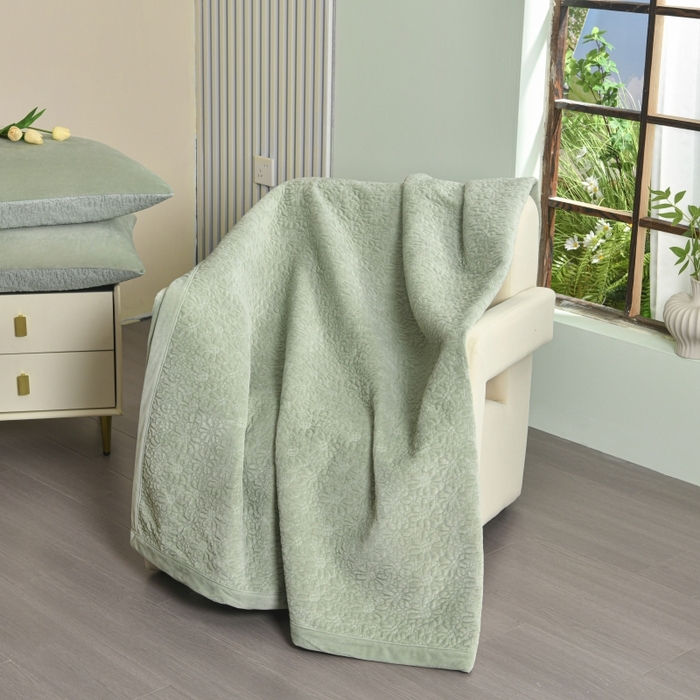 91家纺网 家纺一手货源 找家纺 （总）源舜家纺 2025新款天丝棉婴儿绒双面单床盖