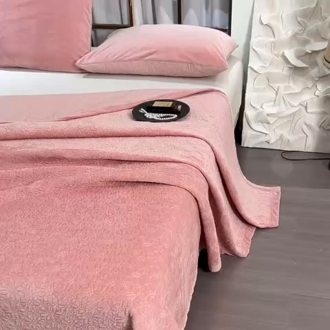 91家纺网 家纺一手货源 找家纺 （总）源舜家纺 2025新款天丝棉婴儿绒双面单床盖