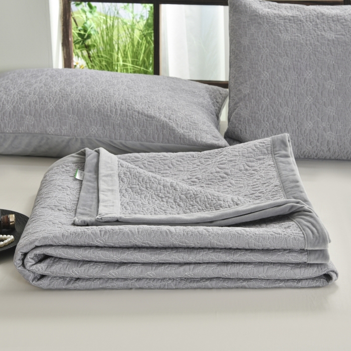 91家纺网 家纺一手货源 找家纺 源舜家纺 2025新款天丝棉婴儿绒双面单床盖 天丝棉灰色