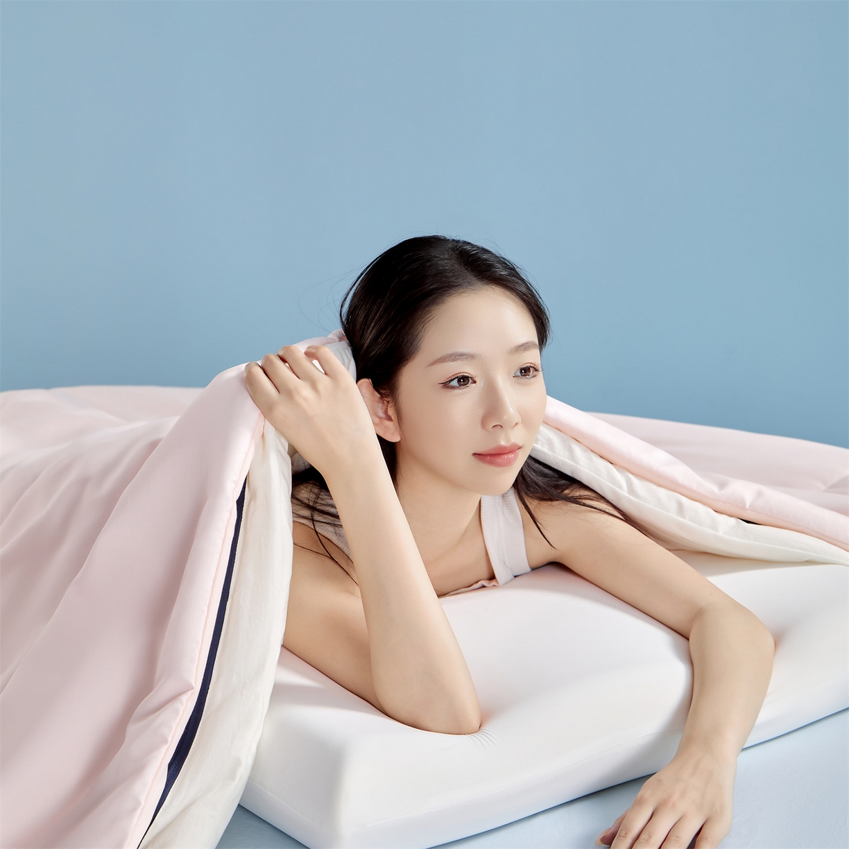 91家纺网 家纺一手货源 找家纺 小燕燕 2025年新款亚朵子母被PRO2.0同款被子被芯控温保暖春秋被冬被 柔云粉