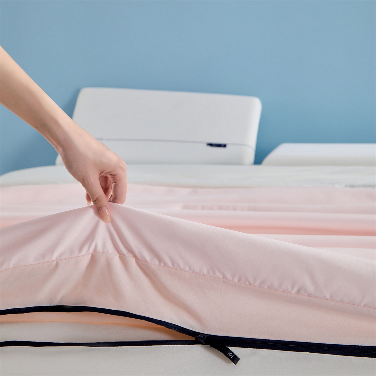 91家纺网 家纺一手货源 找家纺 小燕燕 2025年新款亚朵子母被PRO2.0同款被子被芯控温保暖春秋被冬被 柔云粉