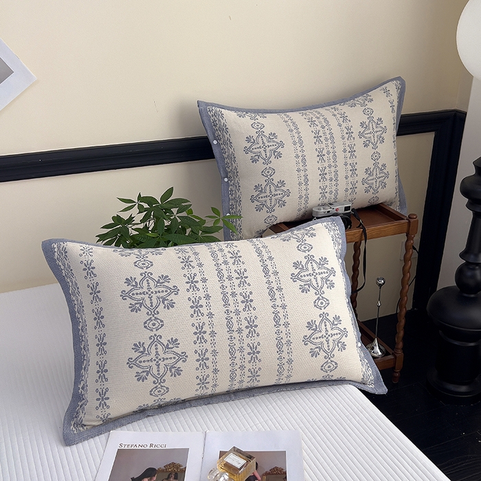 91家纺网 家纺一手货源 找家纺 （总）悦然毛巾被 2025新款四层纱全棉纱布枕套