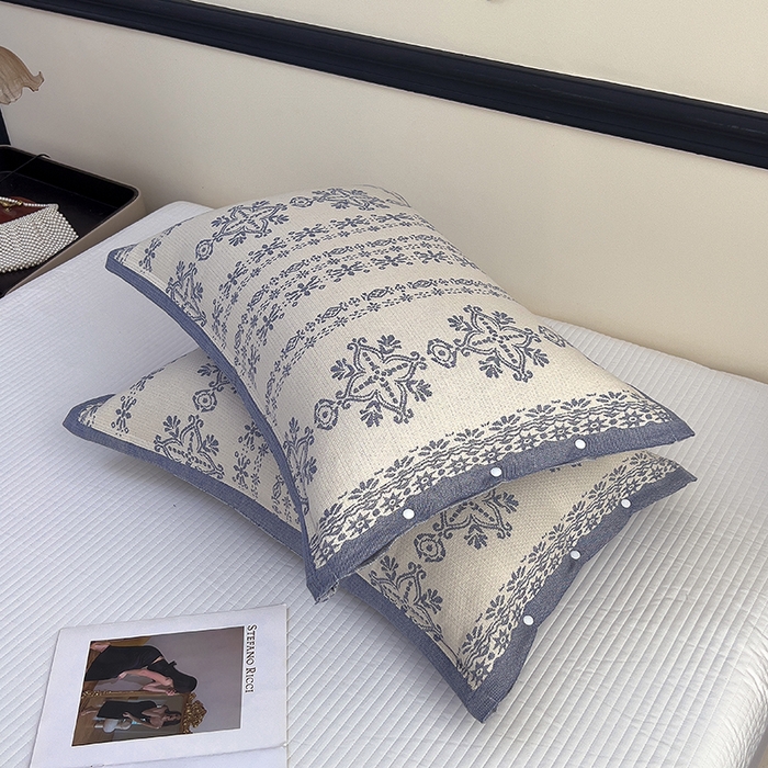 91家纺网 家纺一手货源 找家纺 （总）悦然毛巾被 2025新款四层纱全棉纱布枕套