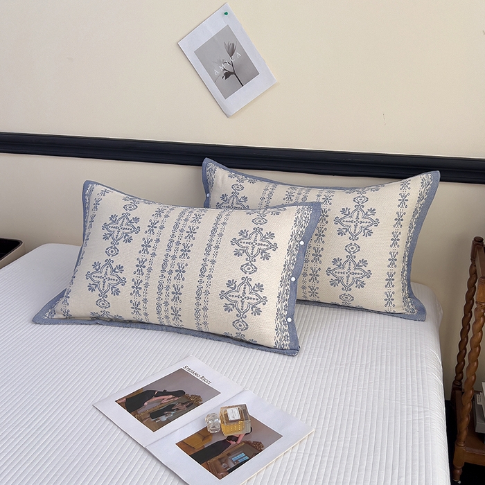 91家纺网 家纺一手货源 找家纺 （总）悦然毛巾被 2025新款四层纱全棉纱布枕套