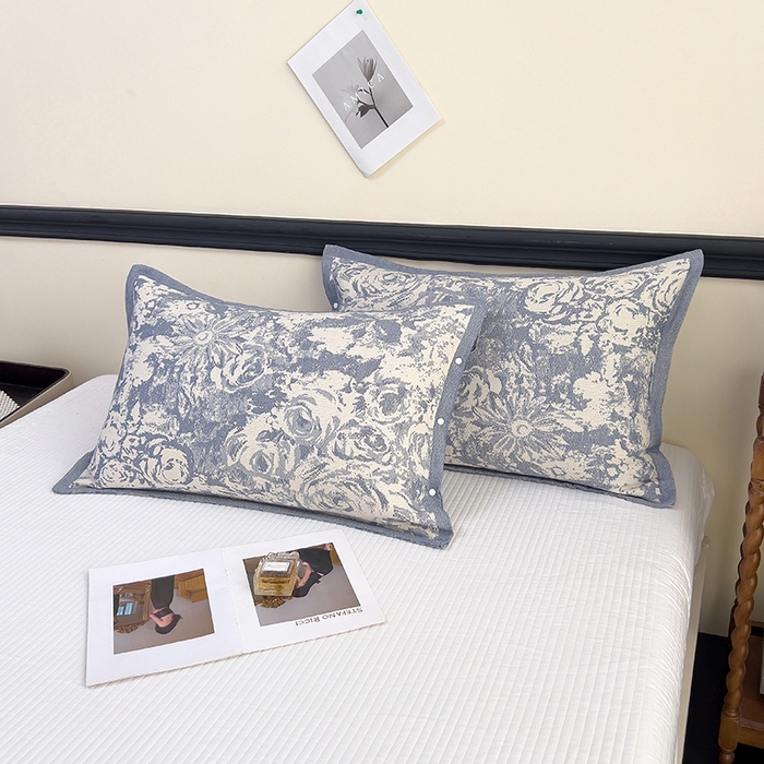 91家纺网 家纺一手货源 找家纺 （总）悦然毛巾被 2025新款四层纱全棉纱布枕套