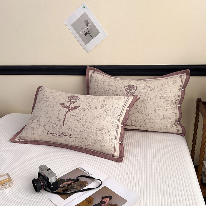 91家纺网 家纺一手货源 找家纺 （总）悦然毛巾被 2025新款四层纱全棉纱布枕套