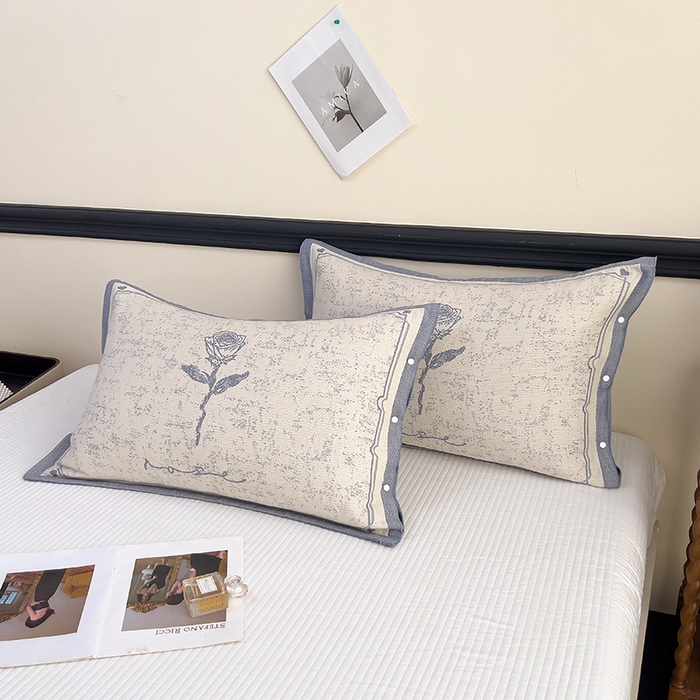 91家纺网 家纺一手货源 找家纺 （总）悦然毛巾被 2025新款四层纱全棉纱布枕套