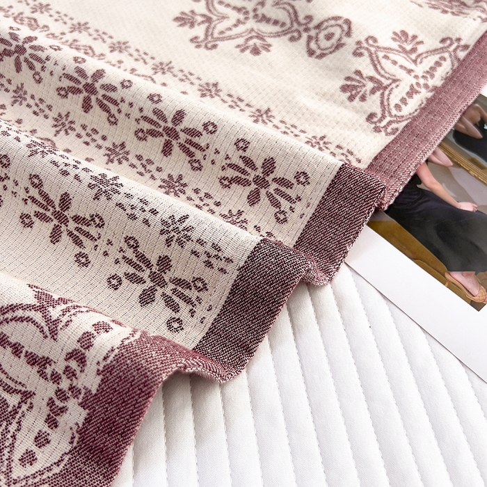 91家纺网 家纺一手货源 找家纺 悦然毛巾被 2025新款四层纱全棉纱布枕套 丝路花语-棕