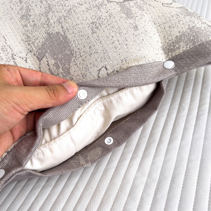 91家纺网 家纺一手货源 找家纺 悦然毛巾被 2025新款四层纱全棉纱布枕套 花树棕