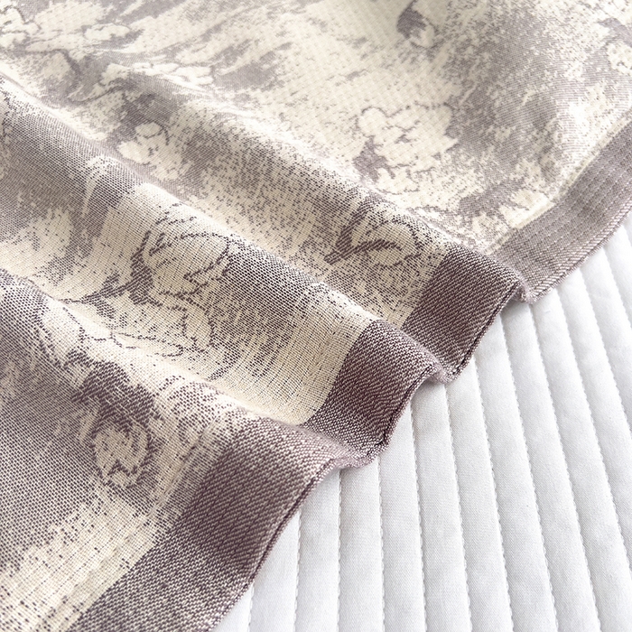 91家纺网 家纺一手货源 找家纺 悦然毛巾被 2025新款四层纱全棉纱布枕套 花树棕