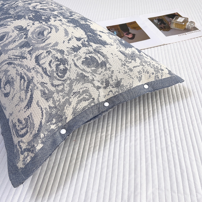 91家纺网 家纺一手货源 找家纺 悦然毛巾被 2025新款四层纱全棉纱布枕套 林海雪原