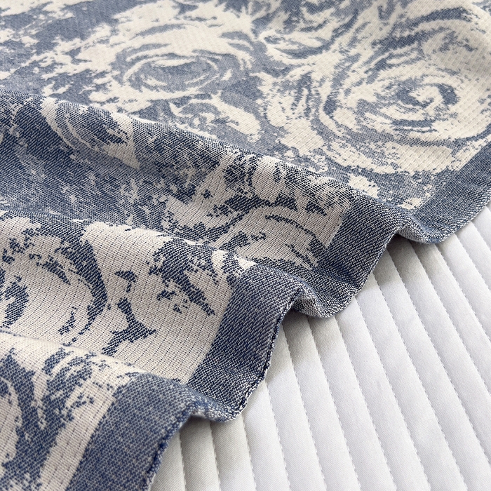 91家纺网 家纺一手货源 找家纺 悦然毛巾被 2025新款四层纱全棉纱布枕套 林海雪原