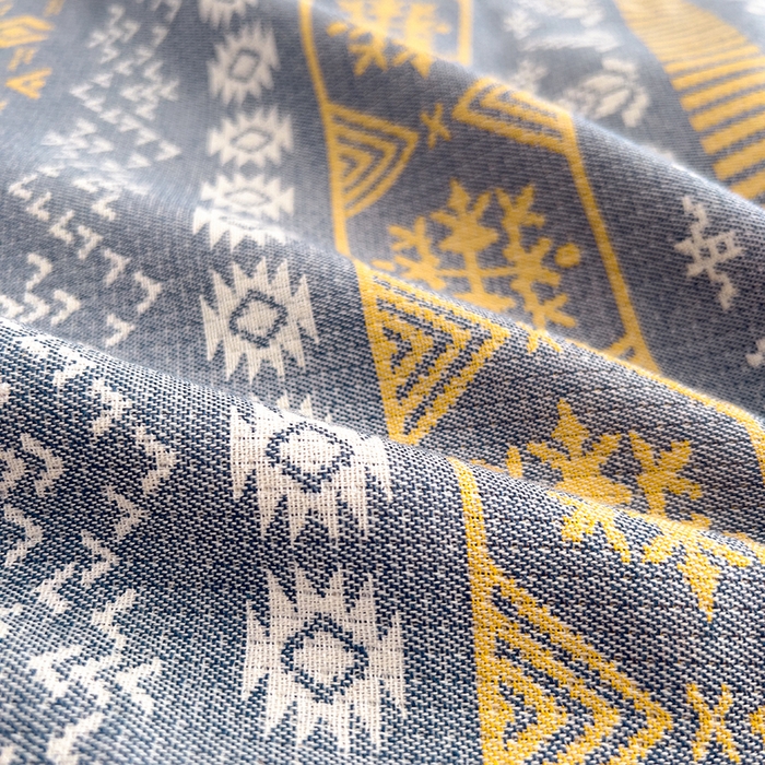 91家纺网 家纺一手货源 找家纺 悦然毛巾被 2025新款四层纱全棉纱布枕套 米业蓝