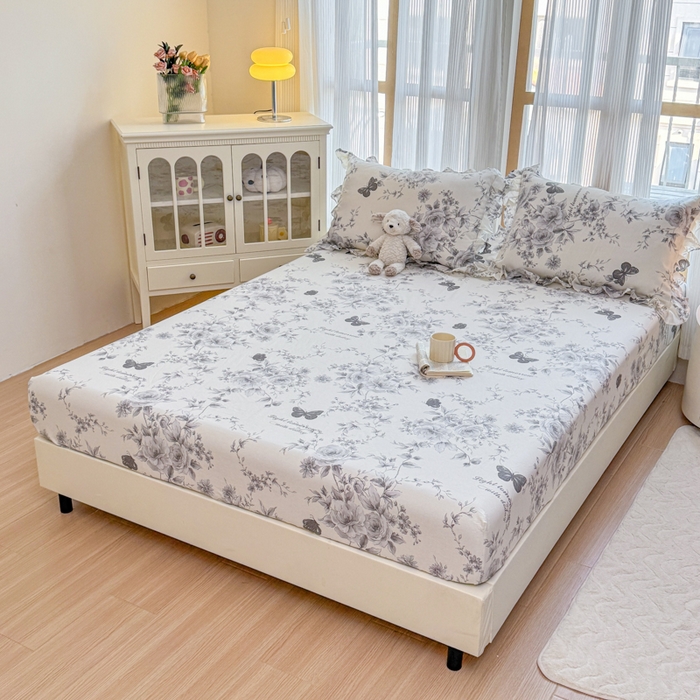 91家纺网 家纺一手货源 找家纺 （总）爱妮玖玖 2025新款全棉印花床笠单层