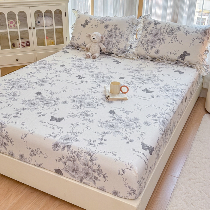 91家纺网 家纺一手货源 找家纺 （总）爱妮玖玖 2025新款全棉印花床笠单层