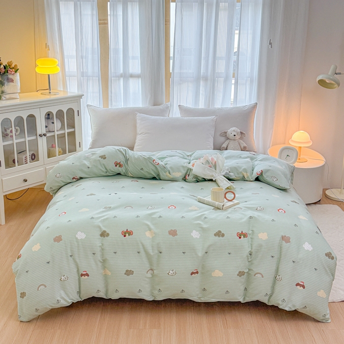 91家纺网 家纺一手货源 找家纺 （总）爱妮玖玖 2025新款全棉印花系列单被套