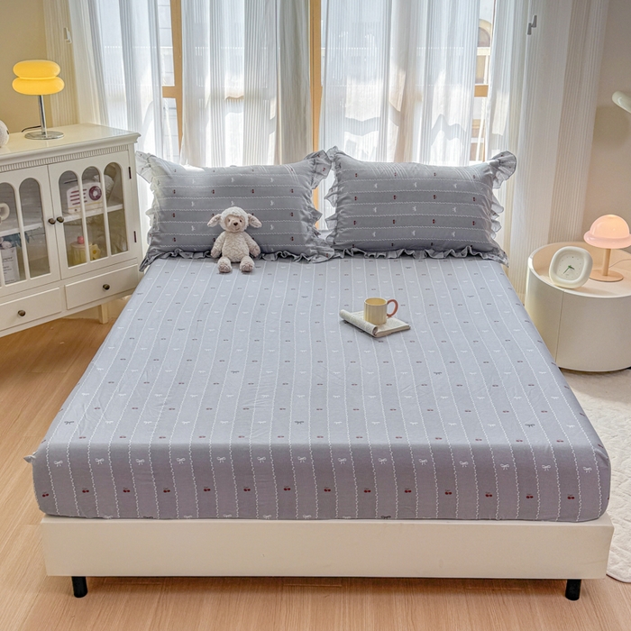 91家纺网 家纺一手货源 找家纺 （总）爱妮玖玖 2025新款全棉印花床笠单层