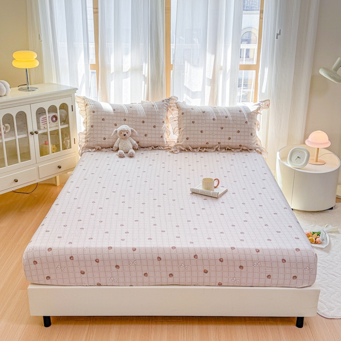 91家纺网 家纺一手货源 找家纺 （总）爱妮玖玖 2025新款全棉印花床笠单层